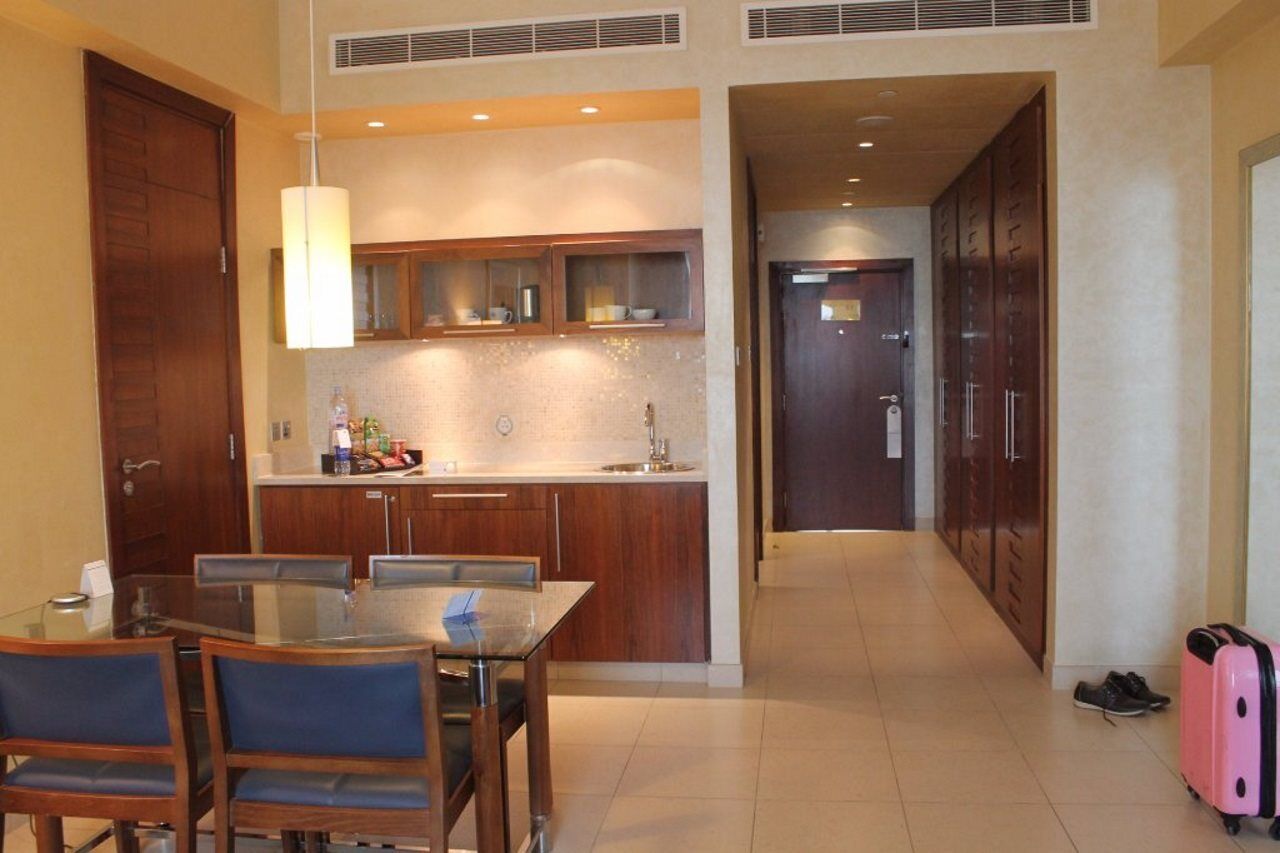 Hyatt Regency Al Kout Mall Kuwait City Exterior photo A kitchen in a hotel suite